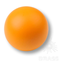 445NA2 Ручка кнопка детская коллекция , выполнена в форме шара, цвет оранжевый матовый
